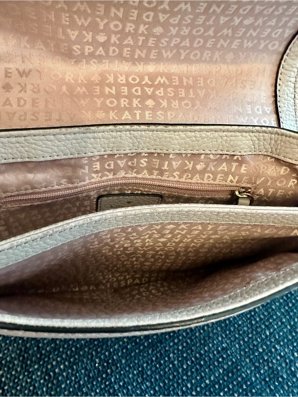 kate spade Black & Blush Two-Tone Pebbled Leather Crossbody - Picture 8 of 10
